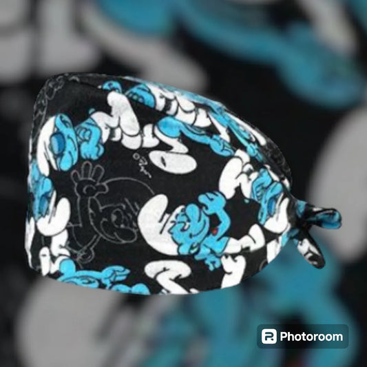 Black Smurfs Scrub Cap